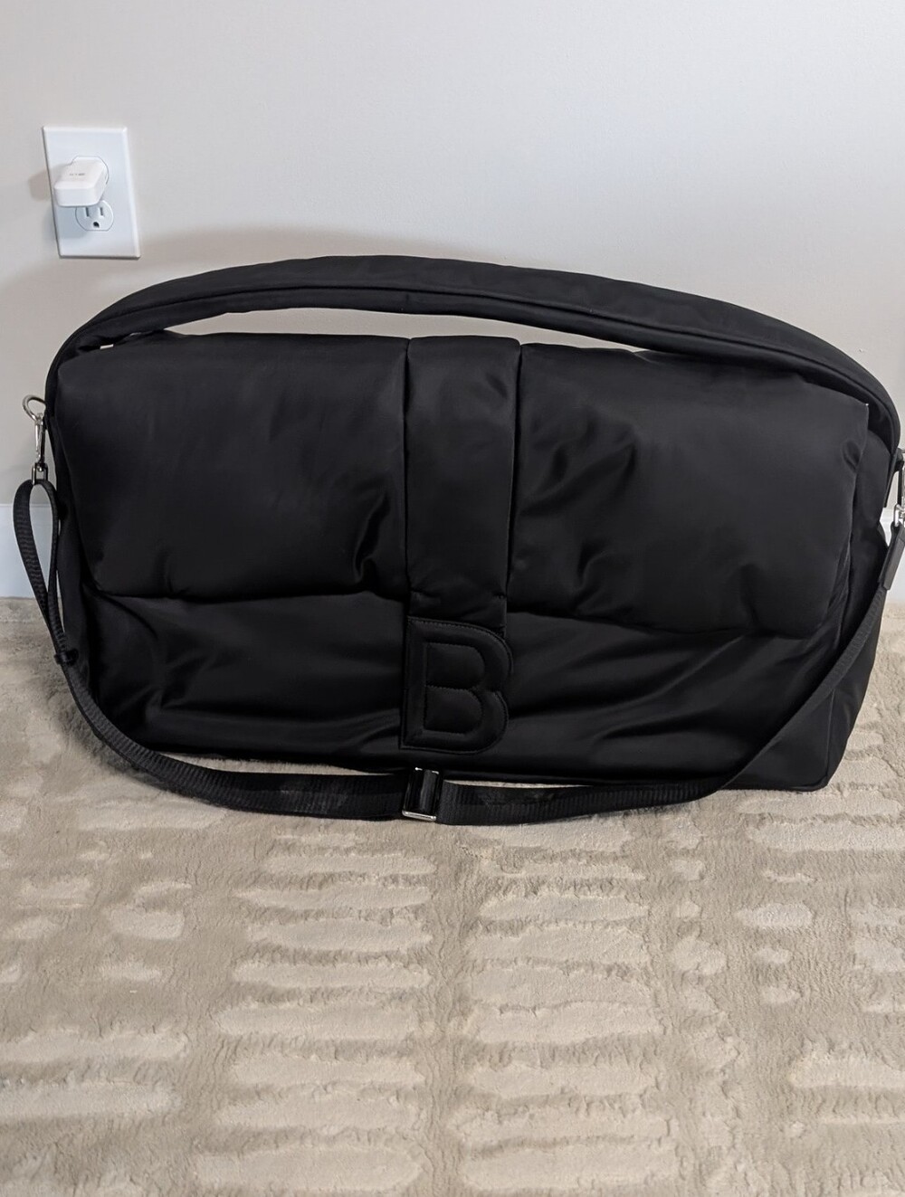 Brandon Blackwood Black Nia Oversized Duffle - Picture 2 of 5